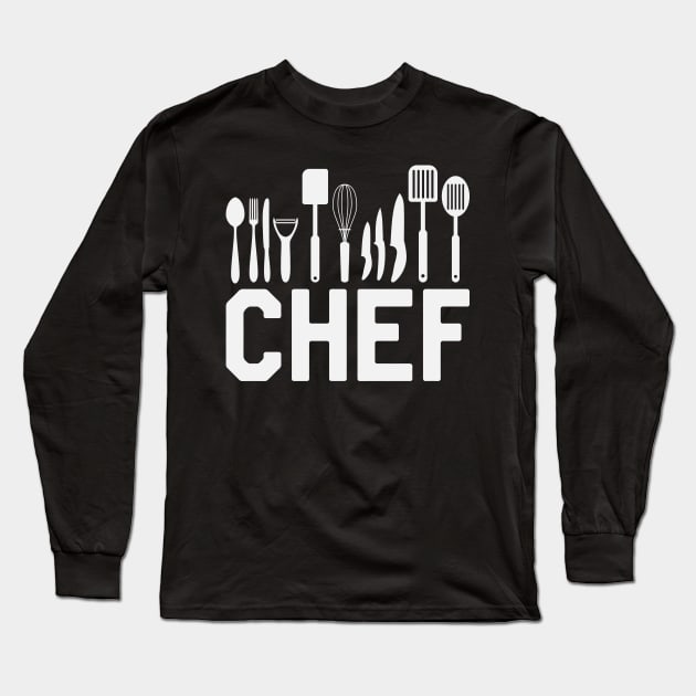 Chef Long Sleeve T-Shirt by kdpdesigns